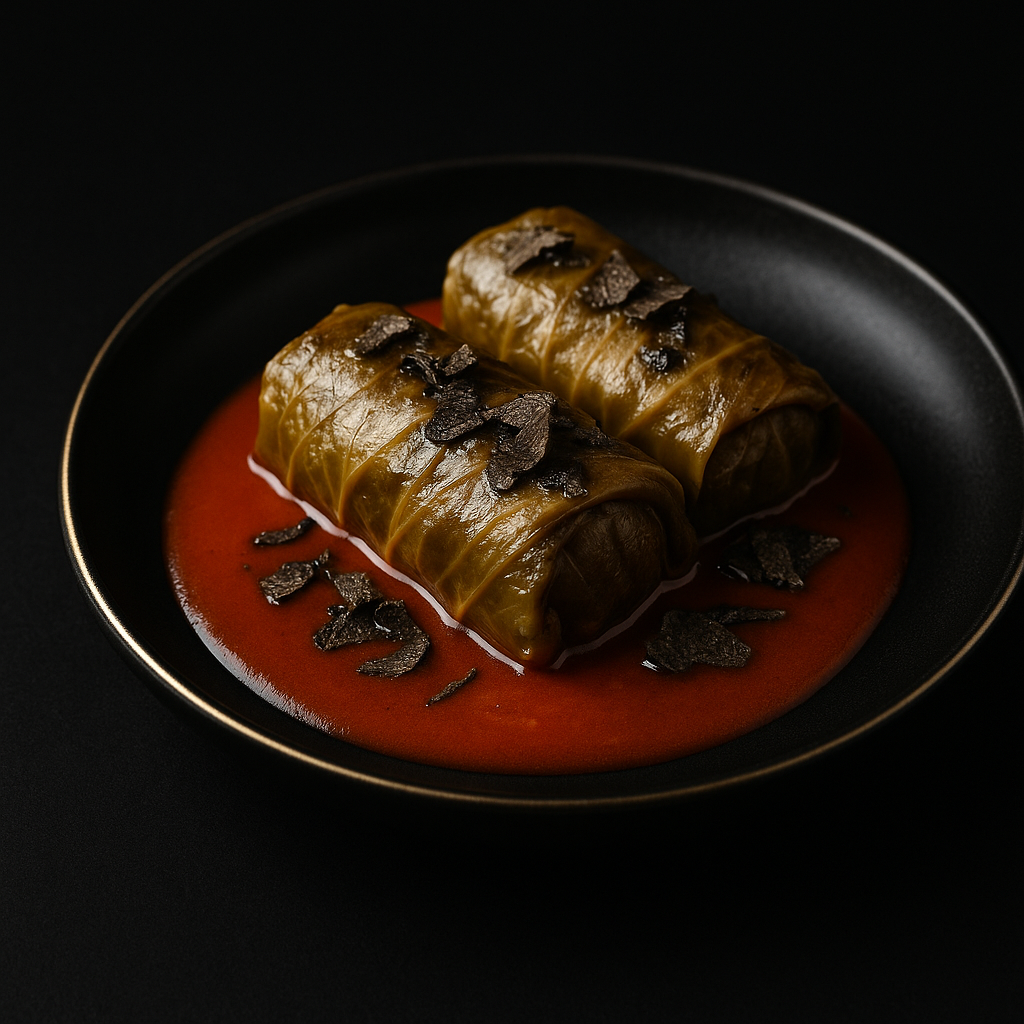 Stuffed Cabbage “Golubtsi” — Truffled Lamb