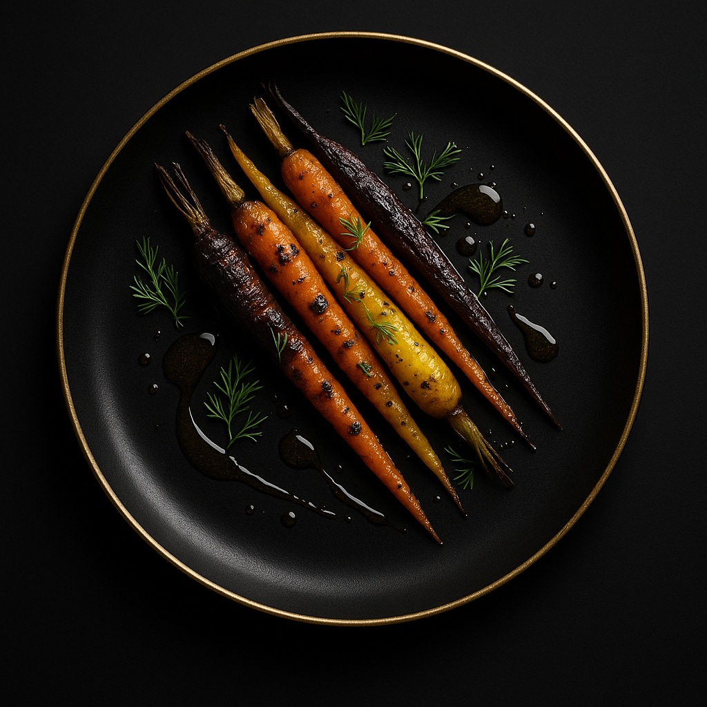 Charred Heirloom Carrots with Honey & Dill